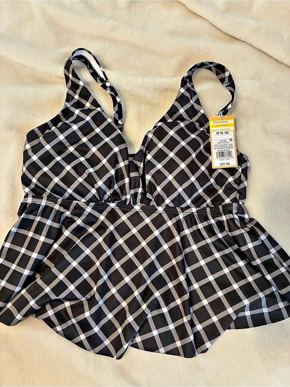 Target Plaid Skirted One-Piece Size Medium